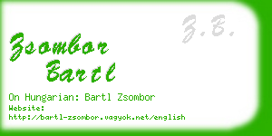 zsombor bartl business card